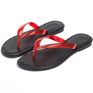 Tasteall Red/Brown and Black Women's Sandals
